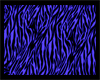 Blue & Black Zebra Rug