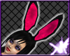 *TF*blk/pink Bunny Ears