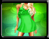 Green flirty dress