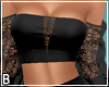 Black Lace Club Top Skir