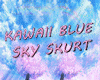 Kawaii Blue Sky Skirt