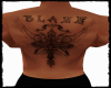 Blaze Cross Back Tattoo