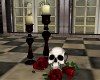 Skull Roses Candles