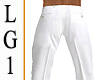 LG1  White Suit Pants
