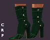 CRF* Green Plaid Boots