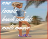 new f beach sandal mm