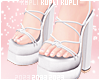$K White Spring Heels