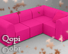 Deep Pink Cute Sofa