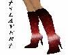 Red Galaxy Boots