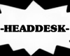 HEADDESK sign