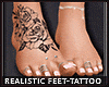 Realistic Feet-Tattoo F