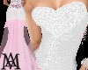 *White&Pink Wedding Gown