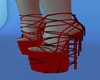 Rainbow red heels