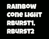 Rainbow Burst Cone Light