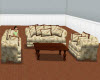 T~Cream Couch w/Table