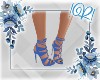 Blue Lace-Up Sandals V3