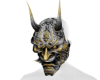 A| Silver Gold Oni Mask