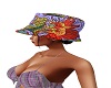 PURPLE Flower hat/Gee