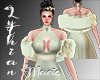 LM Back Fur Shrug SagGrn