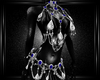 blue jeweled Chains F