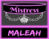 Mistress Collar: Pink
