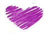 ::Purple Glitter Heart::