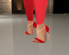 (S)Red gold heels