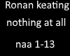 Ronan Keating nothing