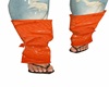 orange LV heels