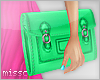 $ Neon clutch|Green