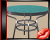 ! 50'S RETRO TABLE TEAL