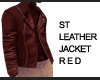 ST LEATHER JACKET RED
