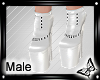 !! White Latex Boots