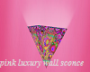Pink luxury wall sconce