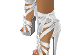 white strap heels