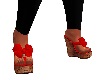  SG,Red Bowknot Heels