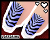 !L Blue Zebra Nails