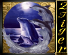 ~D~ Dolphin Globe Sticke