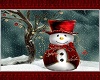 Snowman Red Rug#2