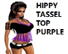 HIPPY TASSEL TOP PURPLE