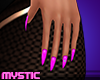 Fushia Gem Nails