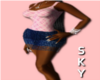 *sky*Pink Top  n Skirt