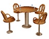 Wood Bar Chairs w/Table