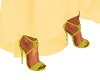 Strap Chartreuse Heels