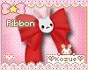 !@ Bunny Bow Red