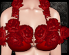 + Flower Bra - red