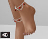 *KC* Ruby Anklets