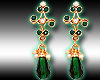 [SA]Green Polki Earrings