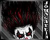 Red - Black Clown Hair F