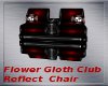 flower goth club chair
